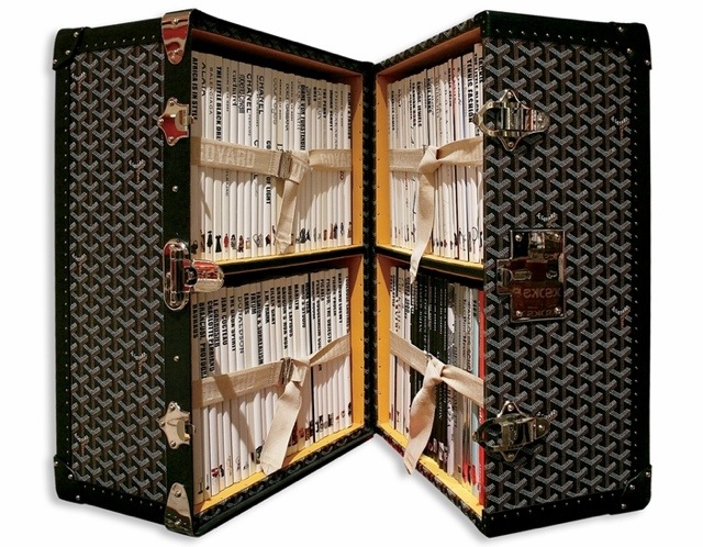 Assouline Leather Trunk by Goyard